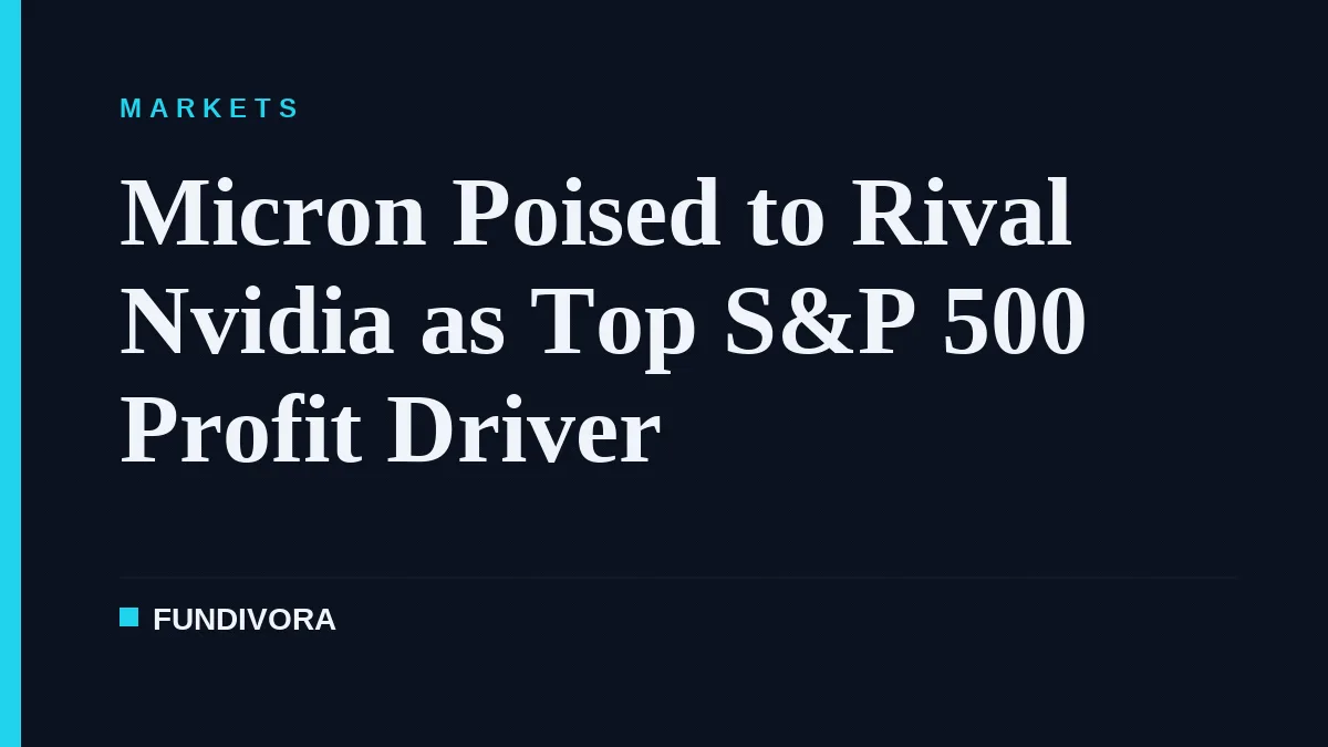 Micron Poised to Rival Nvidia as Top S&P 500 Profit Driver