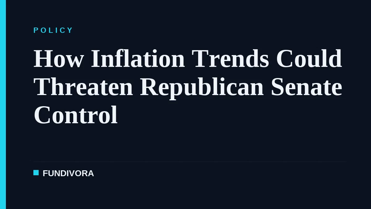 How Inflation Trends Could Threaten Republican Senate Control