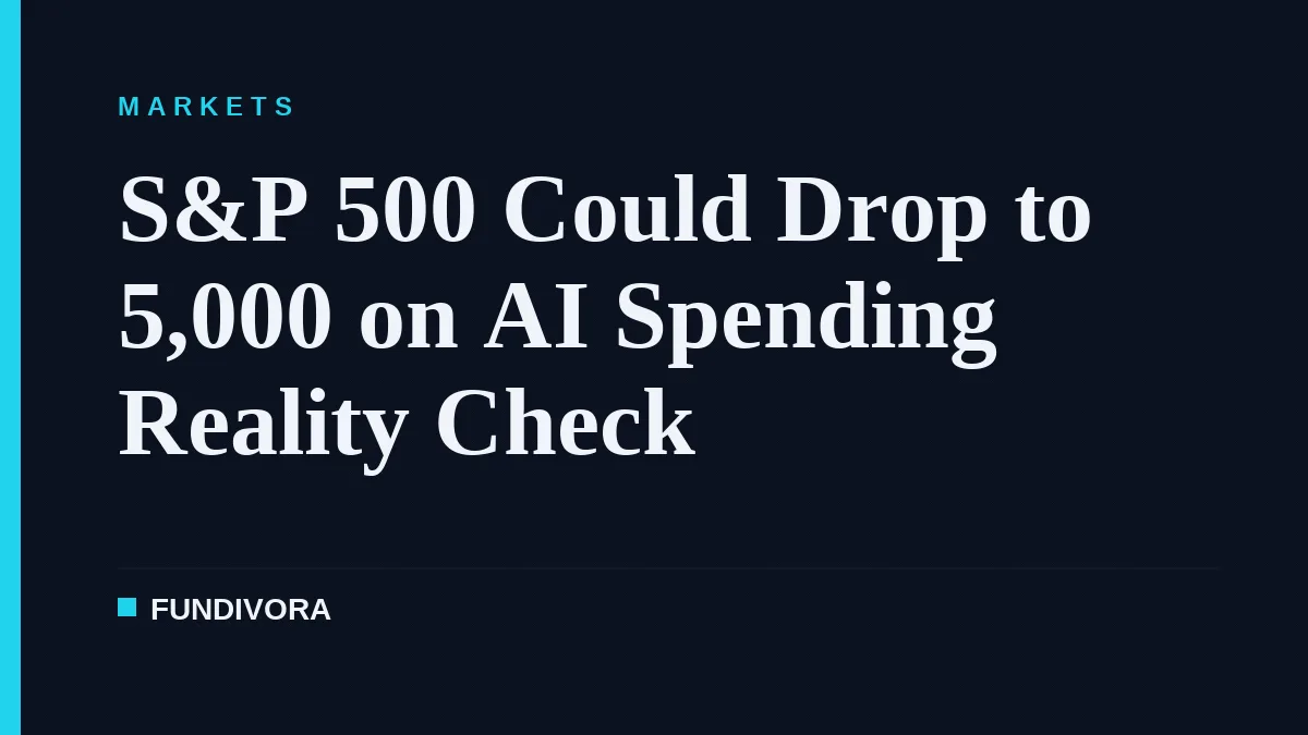 S&P 500 Could Drop to 5,000 on AI Spending Reality Check