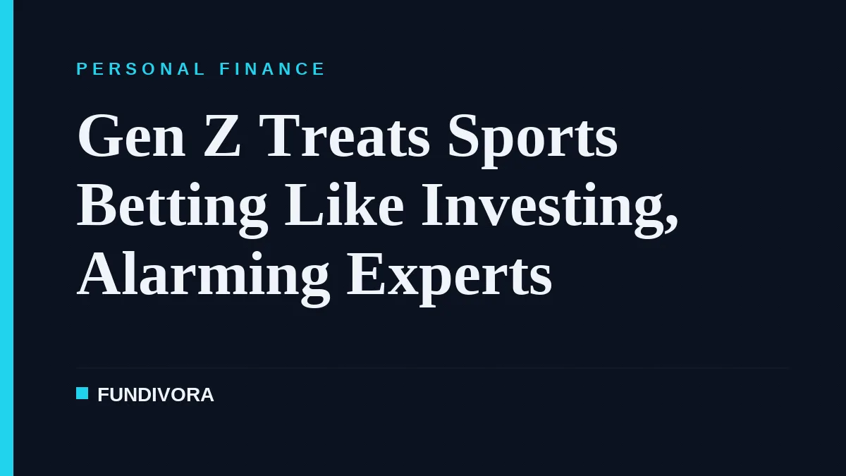 Gen Z Treats Sports Betting Like Investing, Alarming Experts