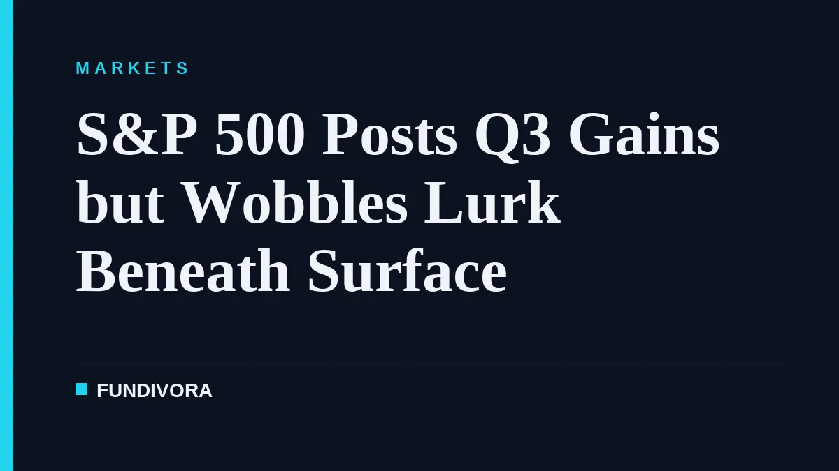 S&P 500 Posts Q3 Gains but Wobbles Lurk Beneath Surface