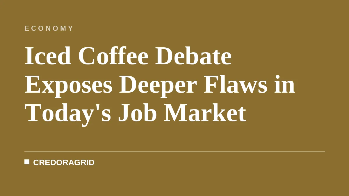 Iced Coffee Debate Exposes Deeper Flaws in Today's Job Market