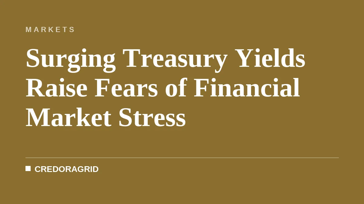 Surging Treasury Yields Raise Fears of Financial Market Stress