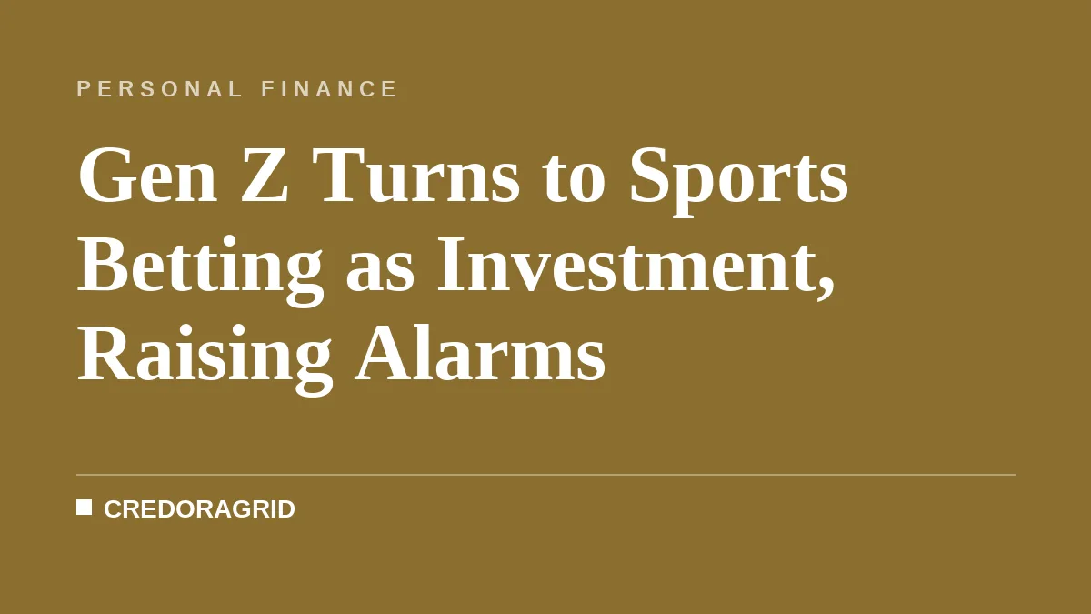 Gen Z Turns to Sports Betting as Investment, Raising Alarms