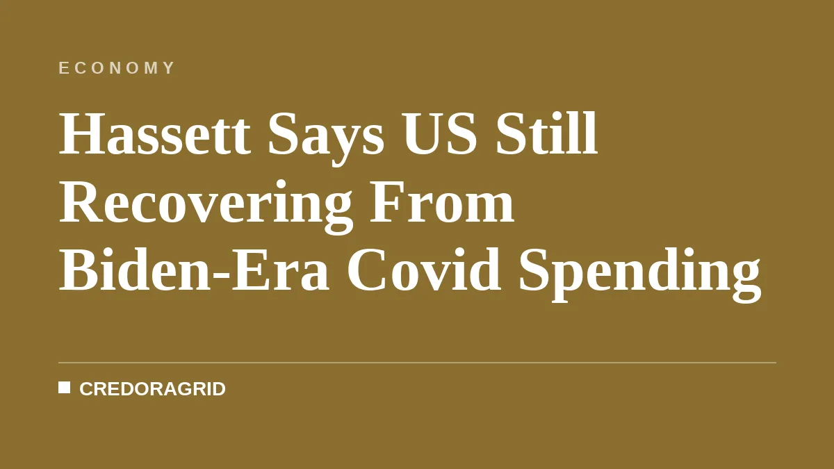 Hassett Says US Still Recovering From Biden-Era Covid Spending