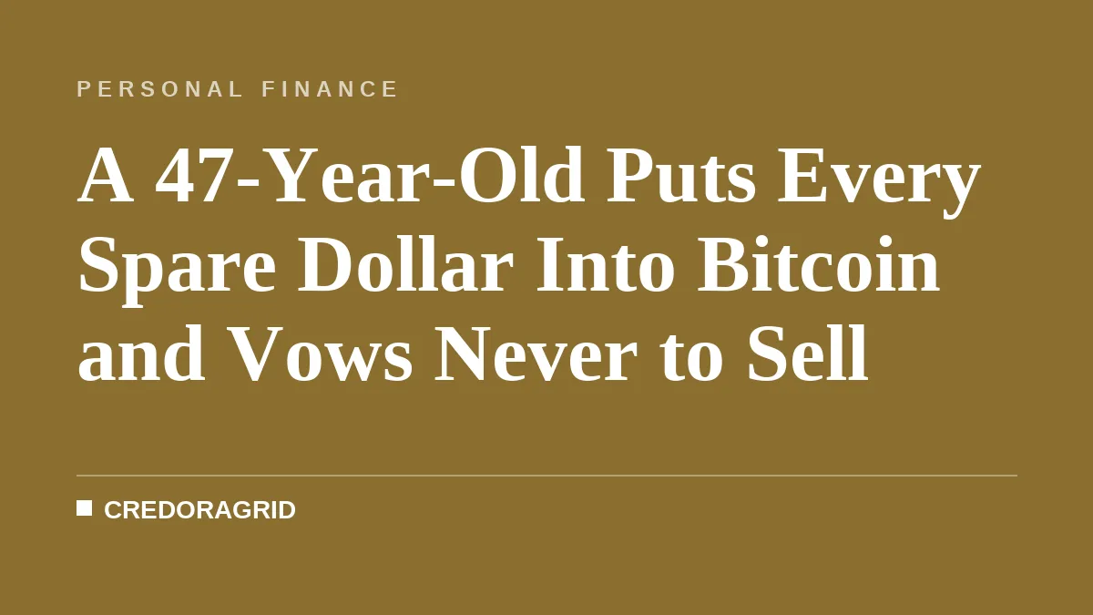 A 47-Year-Old Puts Every Spare Dollar Into Bitcoin and Vows Never to Sell