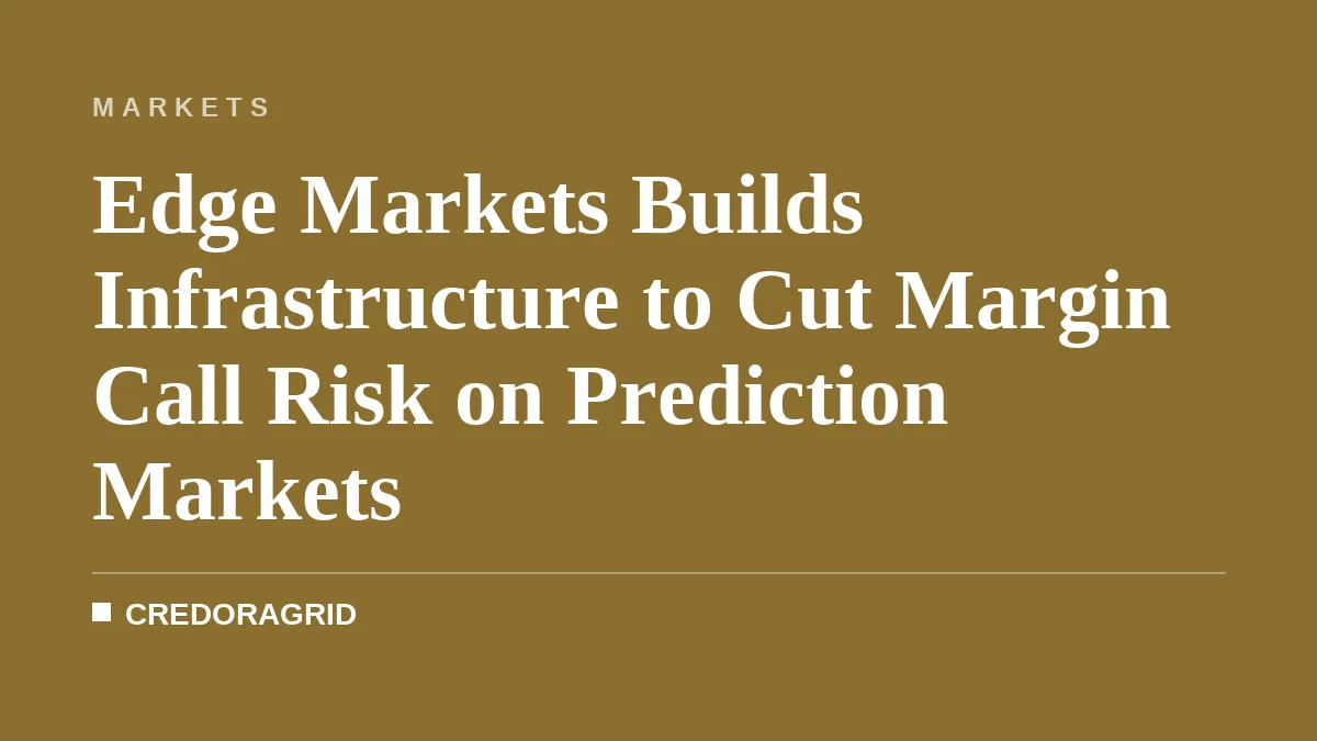 Edge Markets Builds Infrastructure to Cut Margin Call Risk on Prediction Markets