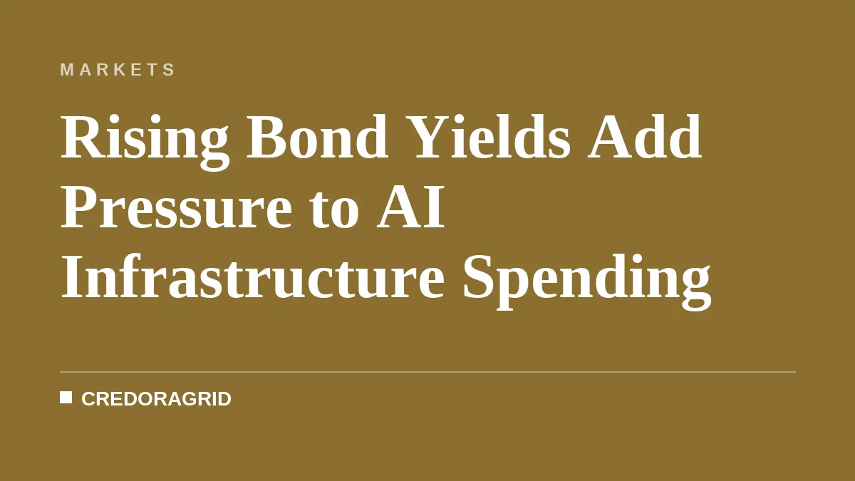 Rising Bond Yields Add Pressure to AI Infrastructure Spending