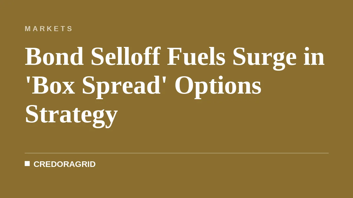 Bond Selloff Fuels Surge in 'Box Spread' Options Strategy
