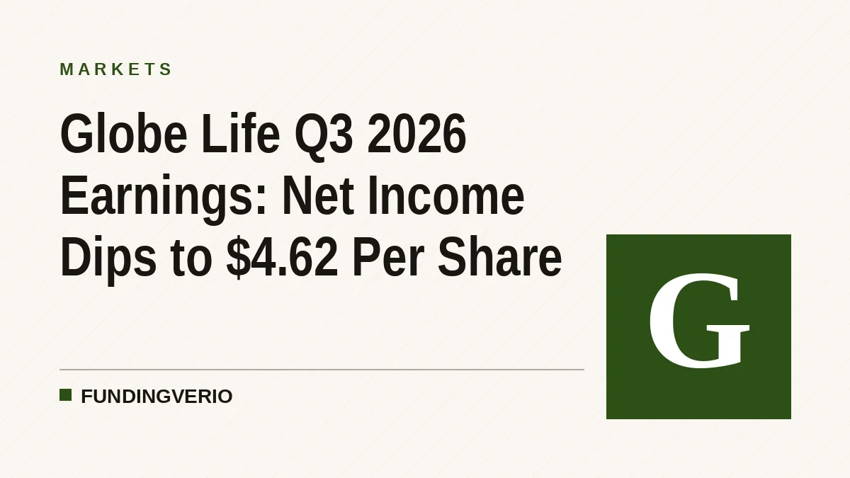 Globe Life Q3 2026 Earnings: Net Income Dips to $4.62 Per Share