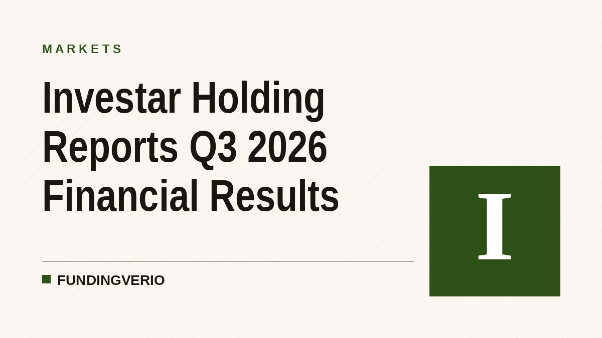 Investar Holding Reports Q3 2026 Financial Results