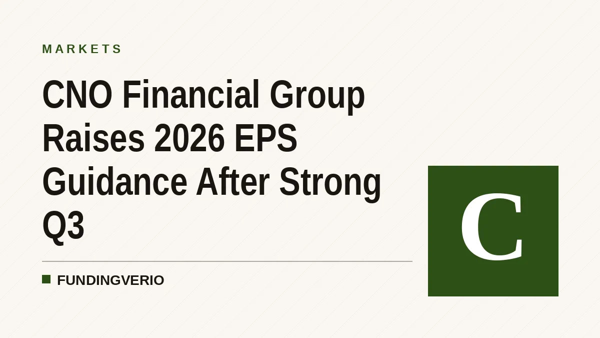 CNO Financial Group Raises 2026 EPS Guidance After Strong Q3