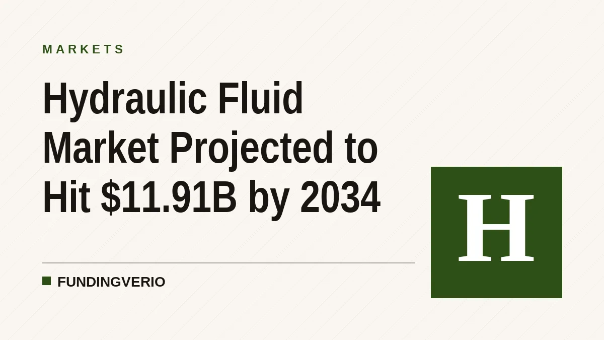 Hydraulic Fluid Market Projected to Hit $11.91B by 2034