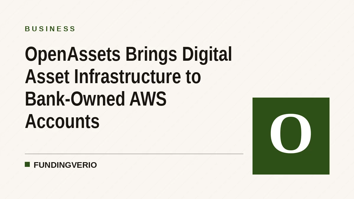 OpenAssets Brings Digital Asset Infrastructure to Bank-Owned AWS Accounts
