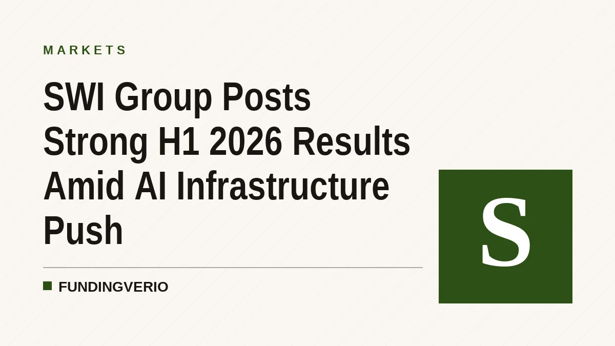 SWI Group Posts Strong H1 2026 Results Amid AI Infrastructure Push