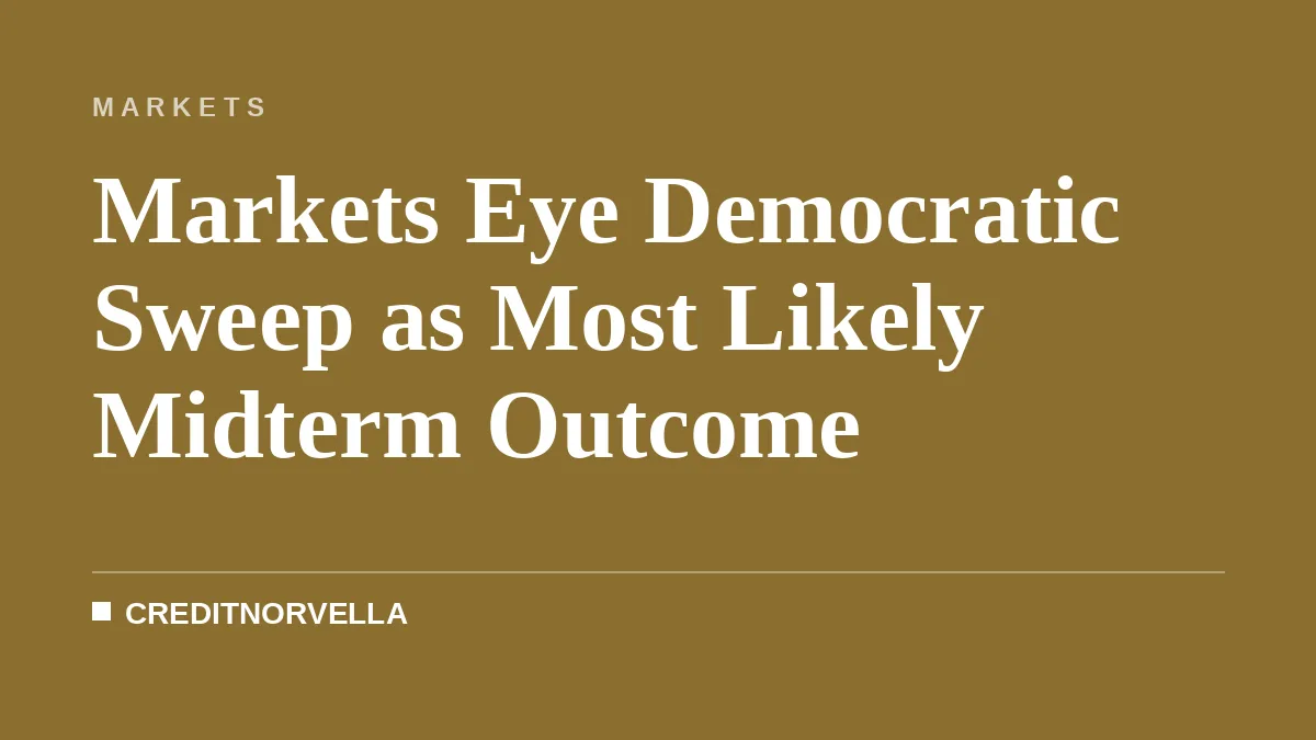 Markets Eye Democratic Sweep as Most Likely Midterm Outcome