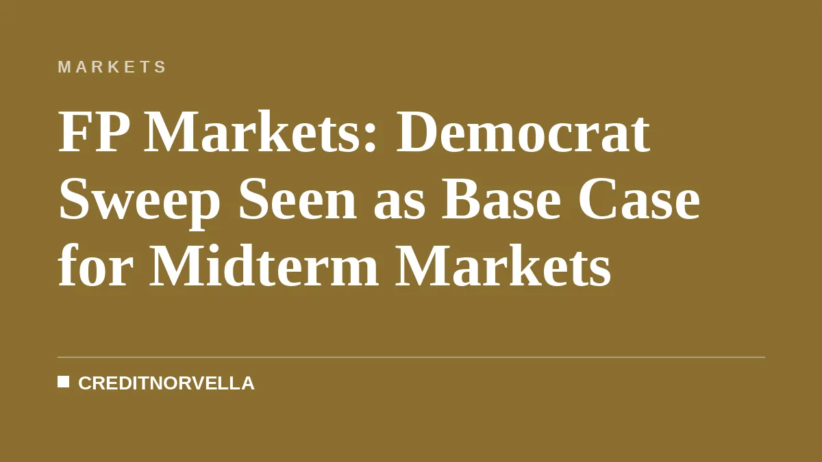FP Markets: Democrat Sweep Seen as Base Case for Midterm Markets