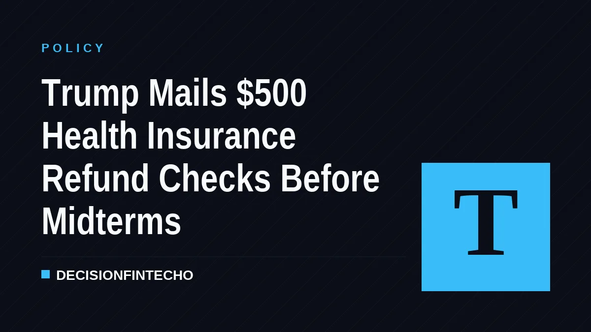 Trump Mails $500 Health Insurance Refund Checks Before Midterms