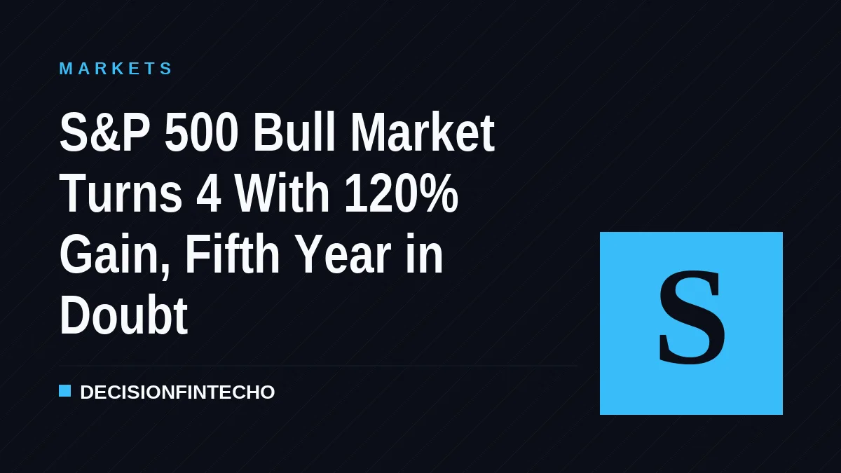 S&P 500 Bull Market Turns 4 With 120% Gain, Fifth Year in Doubt