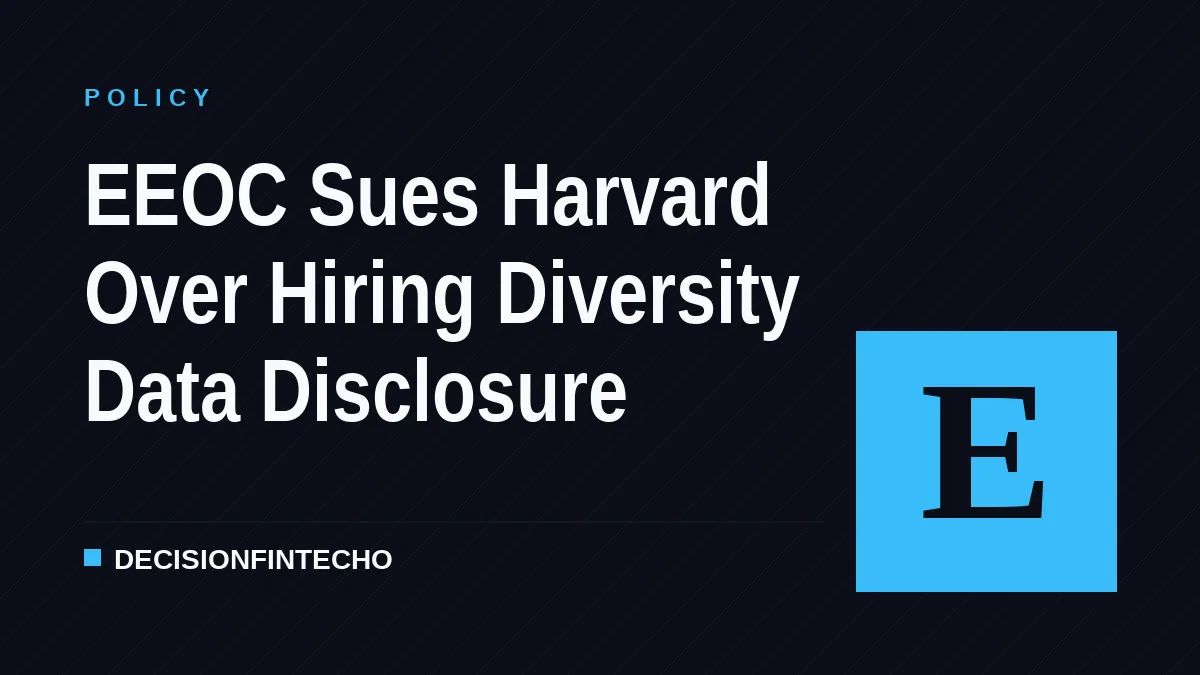 EEOC Sues Harvard Over Hiring Diversity Data Disclosure