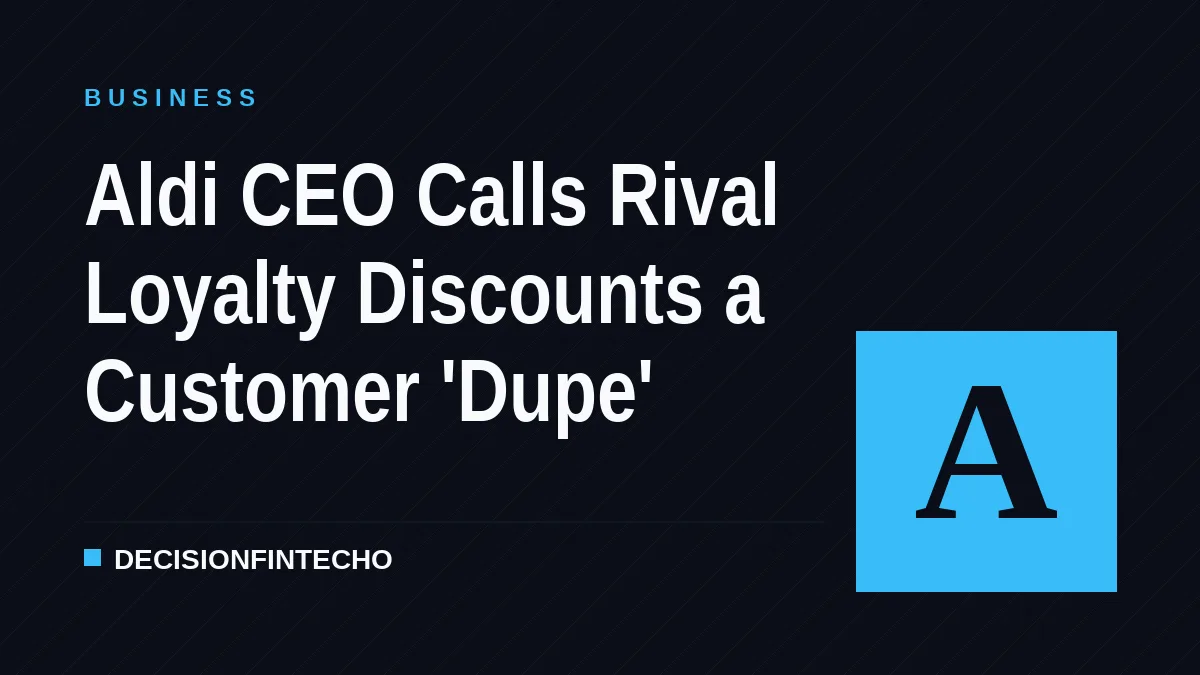 Aldi CEO Calls Rival Loyalty Discounts a Customer 'Dupe'