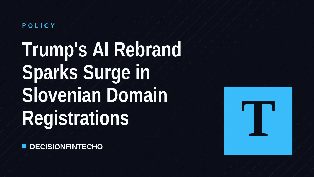 Trump's AI Rebrand Sparks Surge in Slovenian Domain Registrations