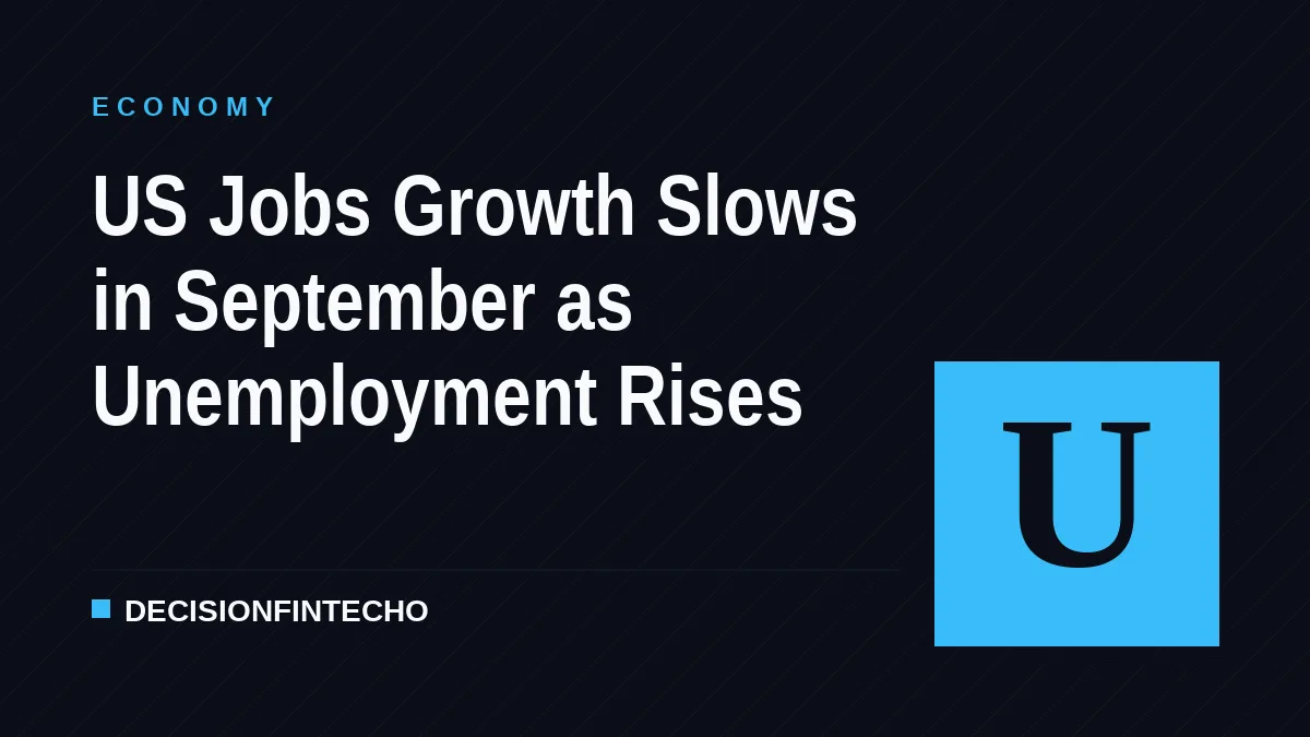 US Jobs Growth Slows in September as Unemployment Rises
