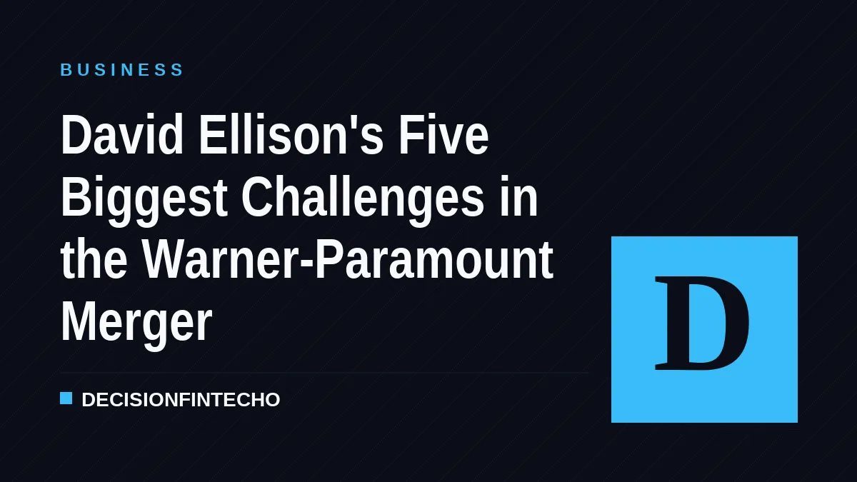 David Ellison's Five Biggest Challenges in the Warner-Paramount Merger