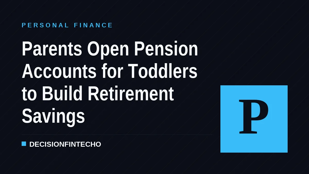 Parents Open Pension Accounts for Toddlers to Build Retirement Savings