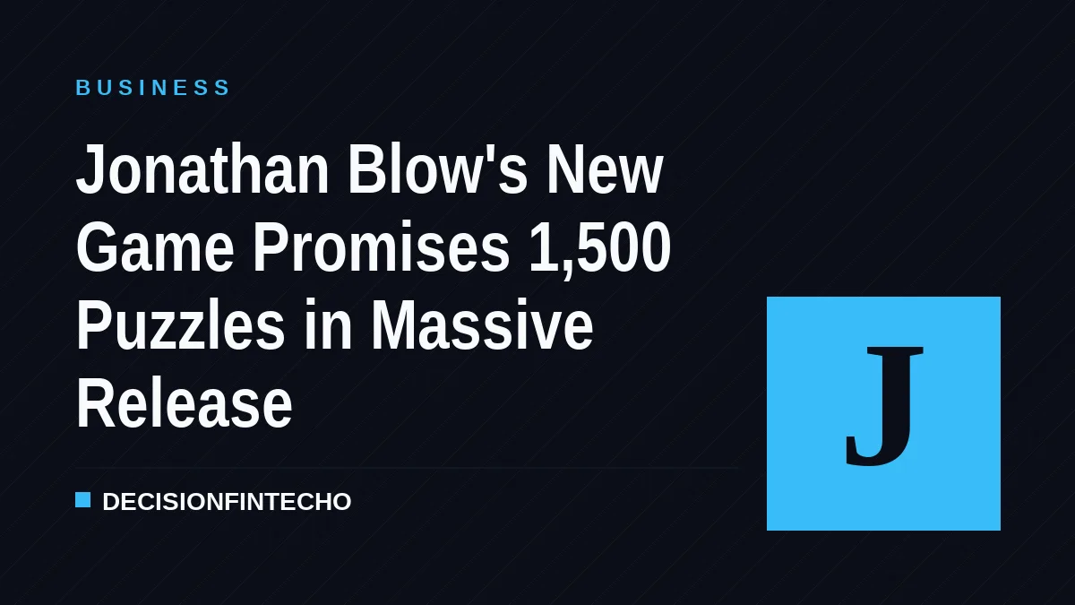 Jonathan Blow's New Game Promises 1,500 Puzzles in Massive Release