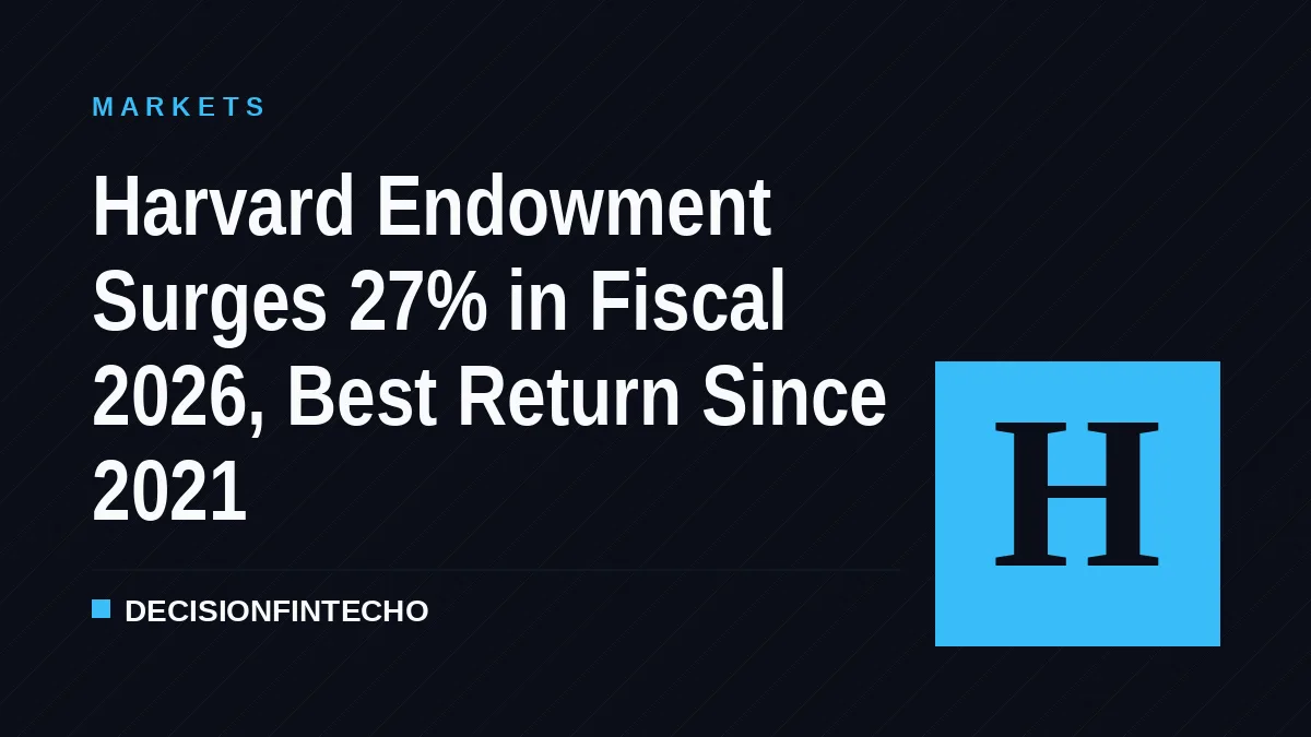 Harvard Endowment Surges 27% in Fiscal 2026, Best Return Since 2021