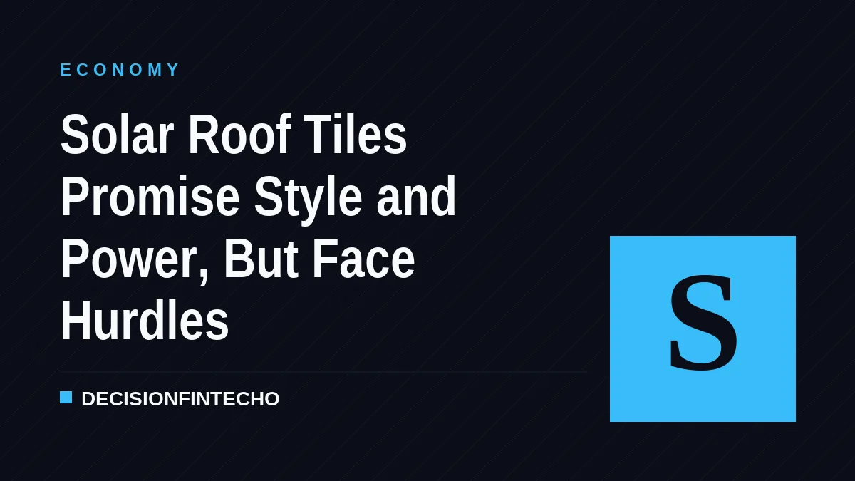 Solar Roof Tiles Promise Style and Power, But Face Hurdles