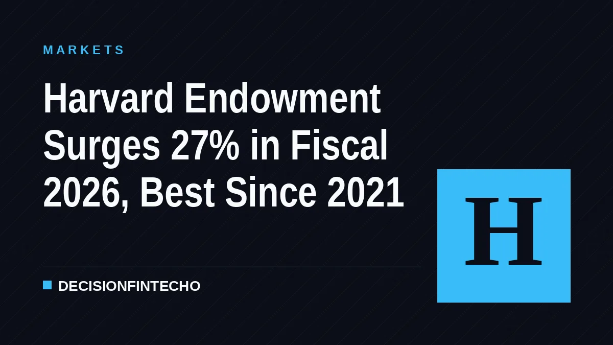 Harvard Endowment Surges 27% in Fiscal 2026, Best Since 2021