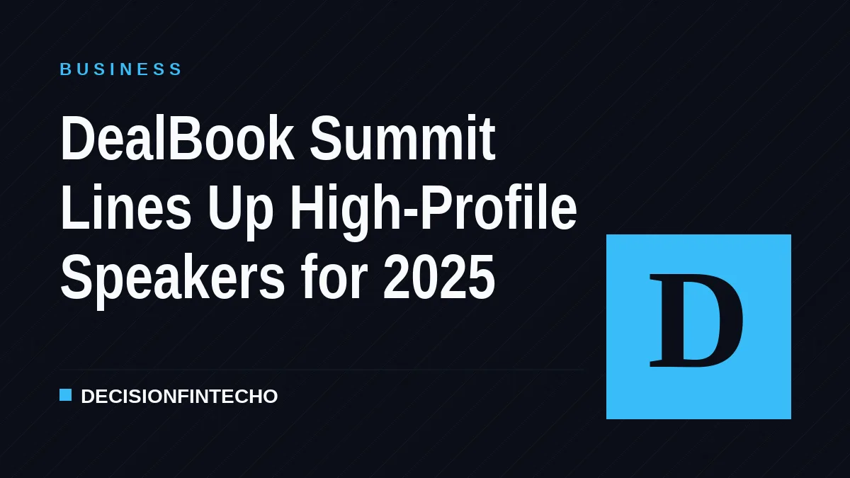 DealBook Summit Lines Up High-Profile Speakers for 2025