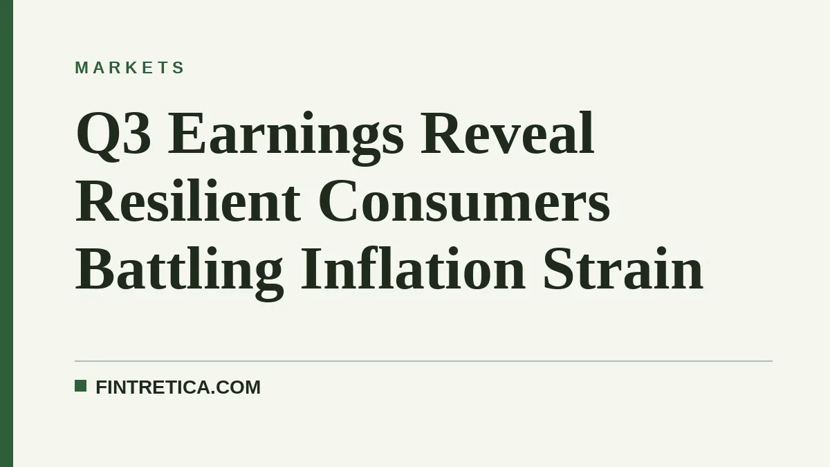 Q3 Earnings Reveal Resilient Consumers Battling Inflation Strain