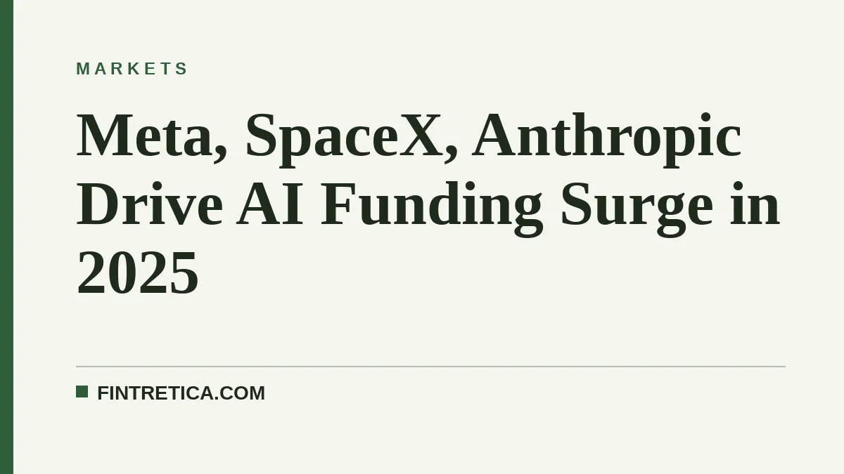 Meta, SpaceX, Anthropic Drive AI Funding Surge in 2025