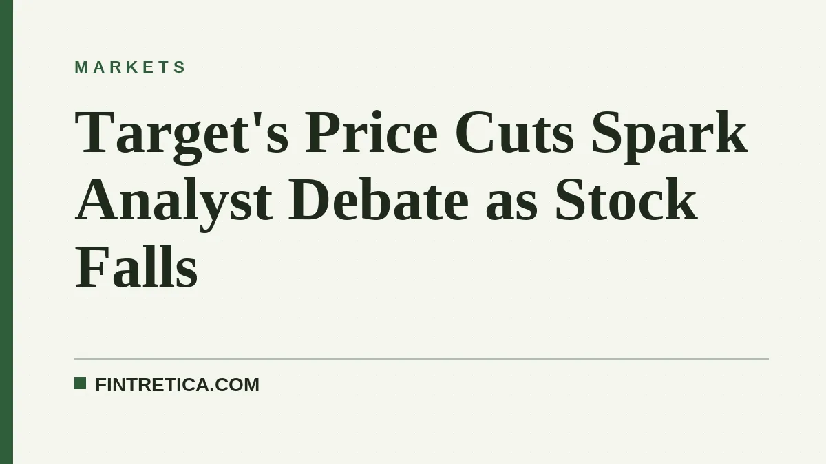 Target's Price Cuts Spark Analyst Debate as Stock Falls