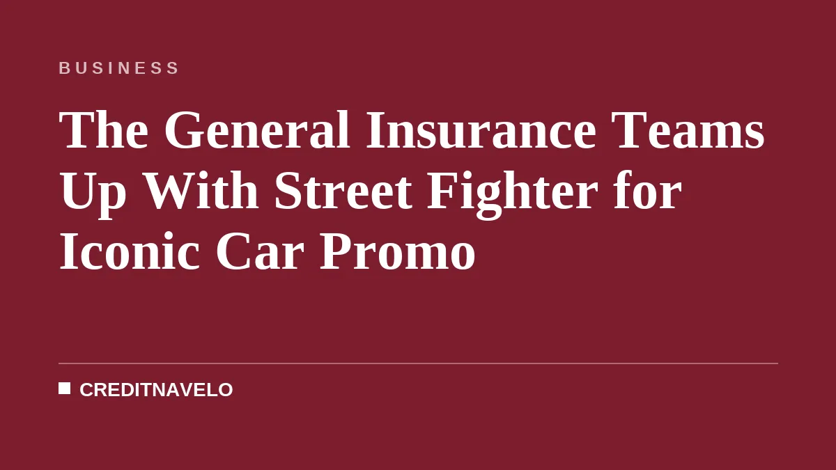 The General Insurance Teams Up With Street Fighter for Iconic Car Promo