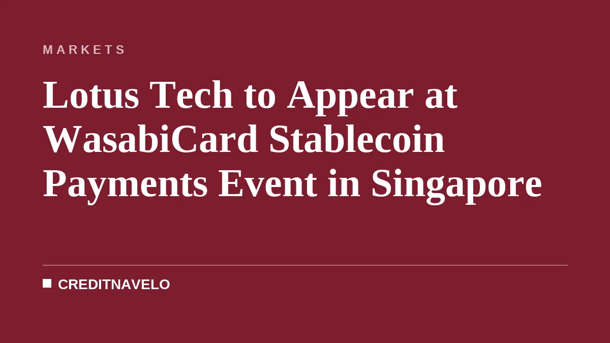 WasabiCard Hosts TOKEN2049 Payments Event With Lotus Tech