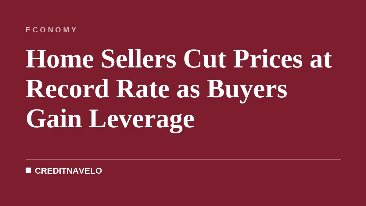 Home Sellers Cut Prices at Record Rate as Buyers Gain Leverage