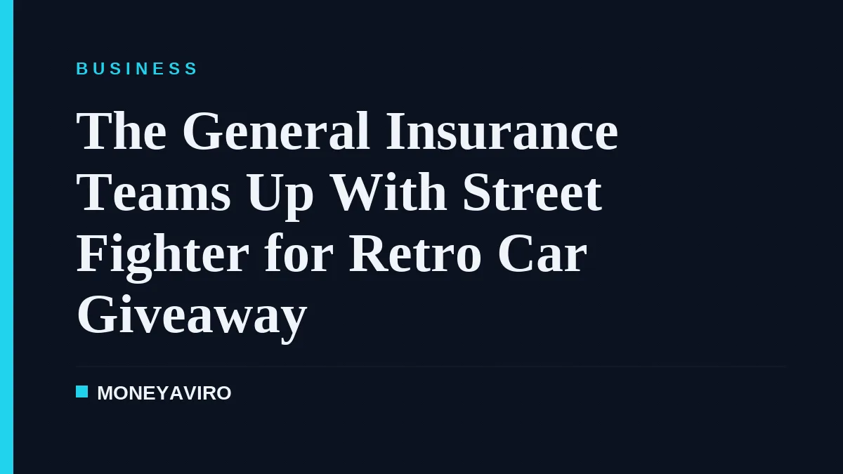 The General Insurance Brings Street Fighter Bonus Car to Life