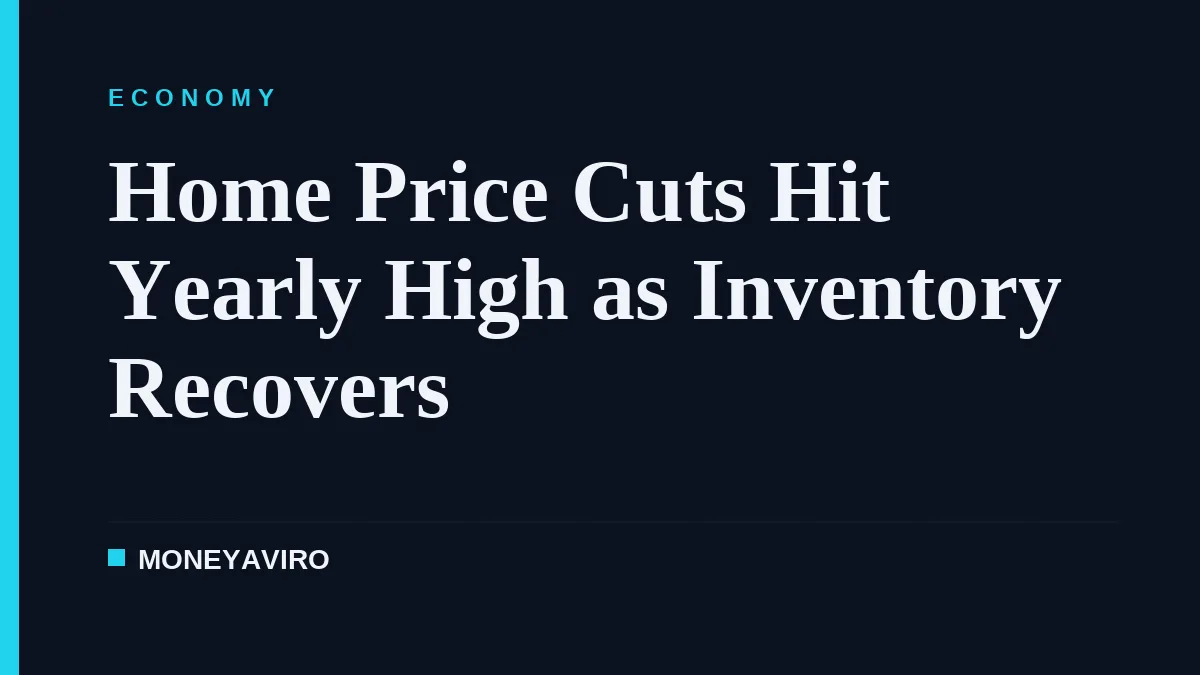 Home Price Cuts Hit Yearly High as Inventory Recovers