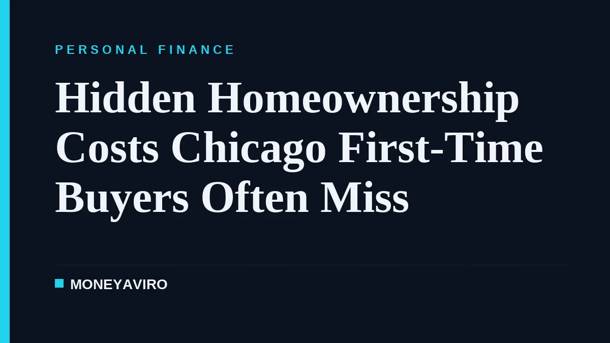 Hidden Homeownership Costs Chicago First-Time Buyers Often Miss