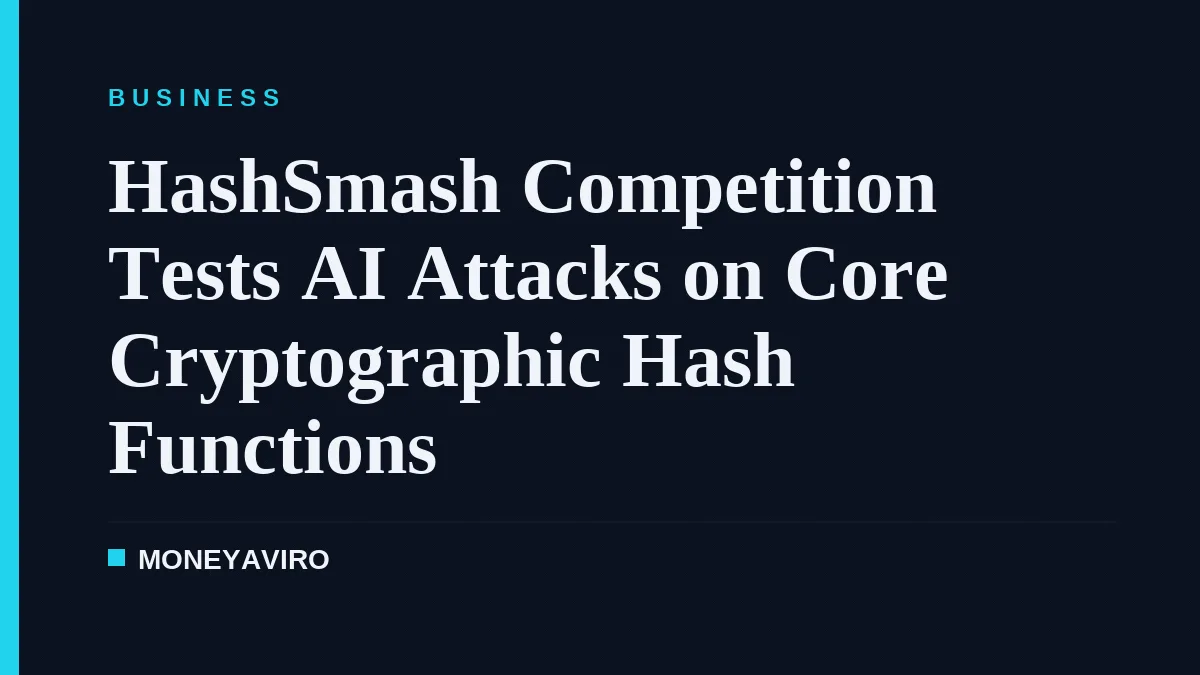 HashSmash Competition Tests AI Attacks on Core Cryptographic Hash Functions