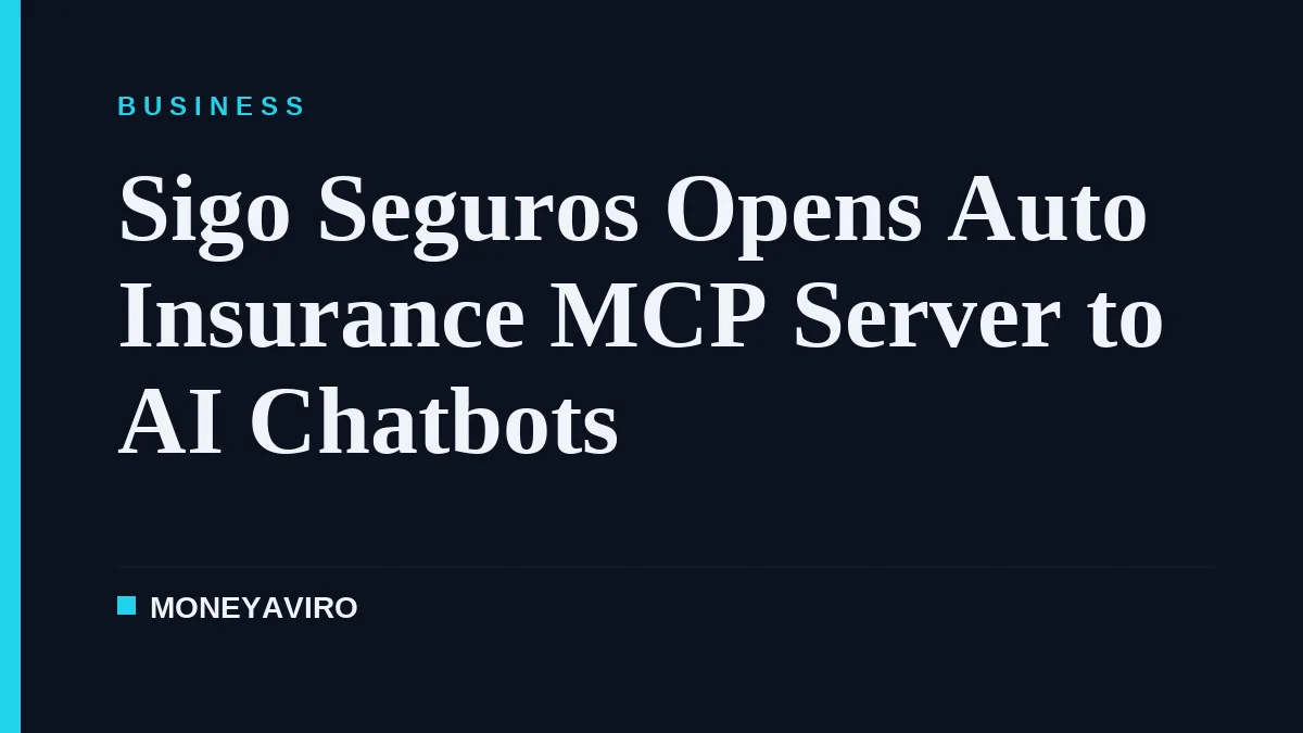 Sigo Seguros Opens Auto Insurance MCP Server to AI Chatbots