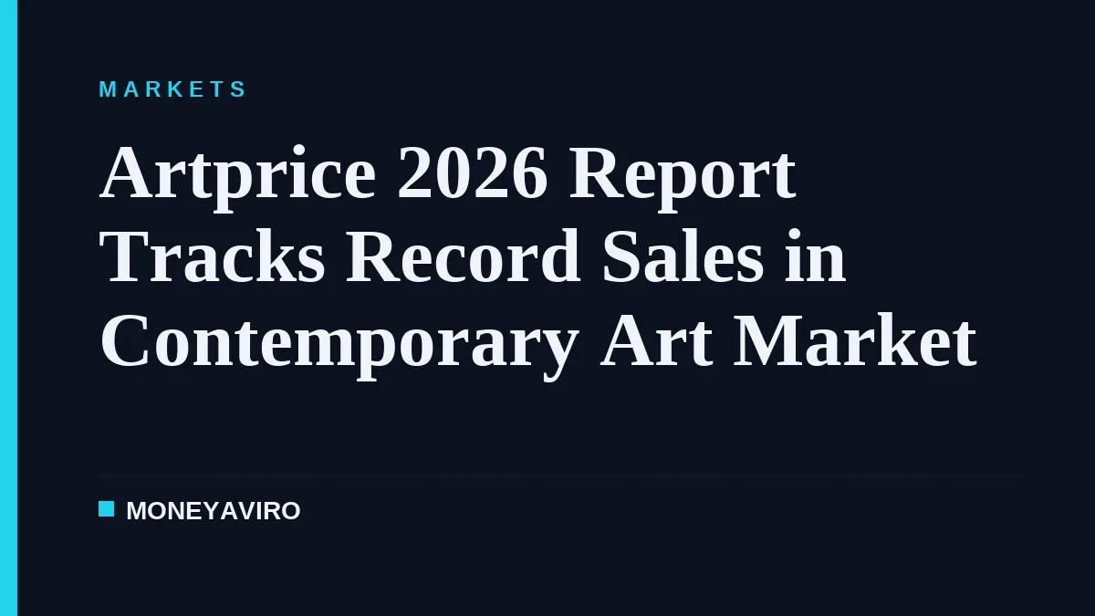 Artprice 2026 Report Tracks Record Sales in Contemporary Art Market