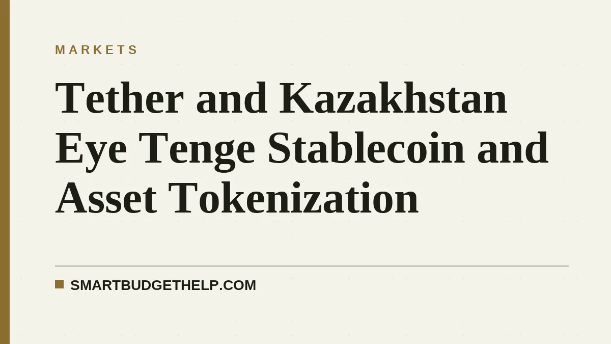 Tether and Kazakhstan Eye Tenge Stablecoin and Asset Tokenization