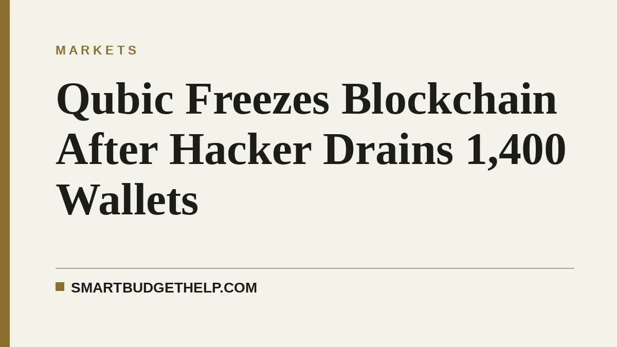 Qubic Freezes Blockchain After Hacker Drains 1,400 Wallets