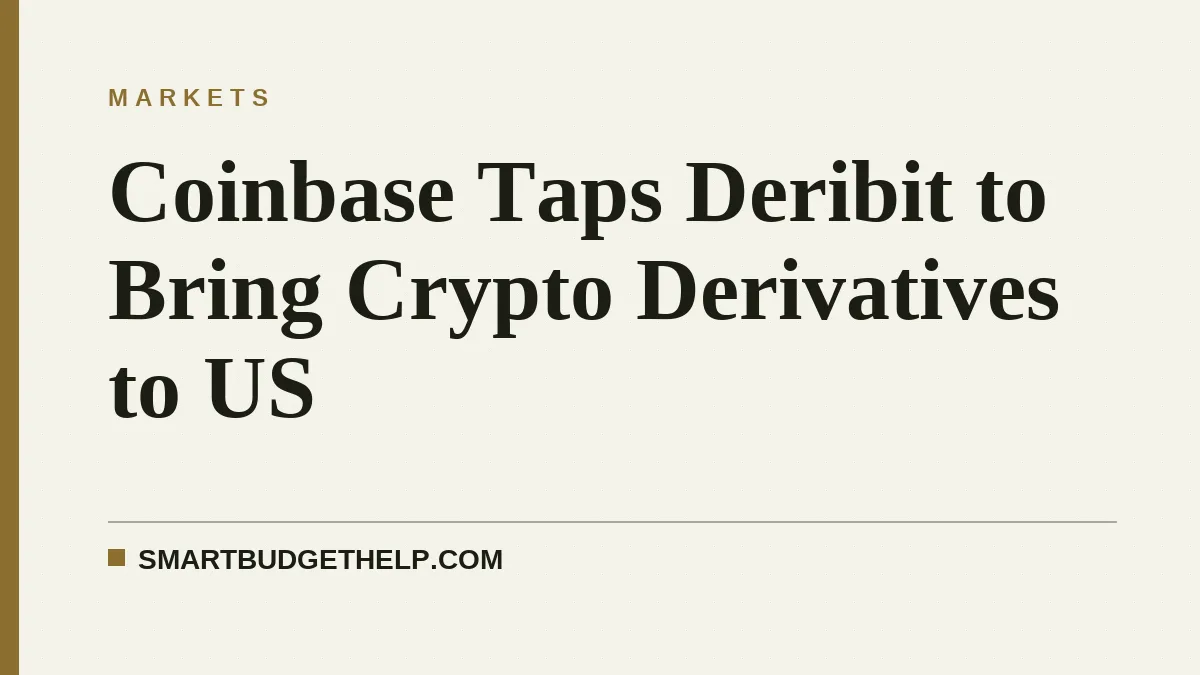Coinbase Taps Deribit to Bring Crypto Derivatives to US