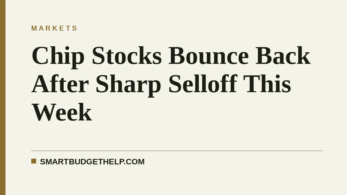 Chip Stocks Bounce Back After Sharp Selloff This Week